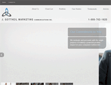 Tablet Screenshot of jgottheilmarketing.com